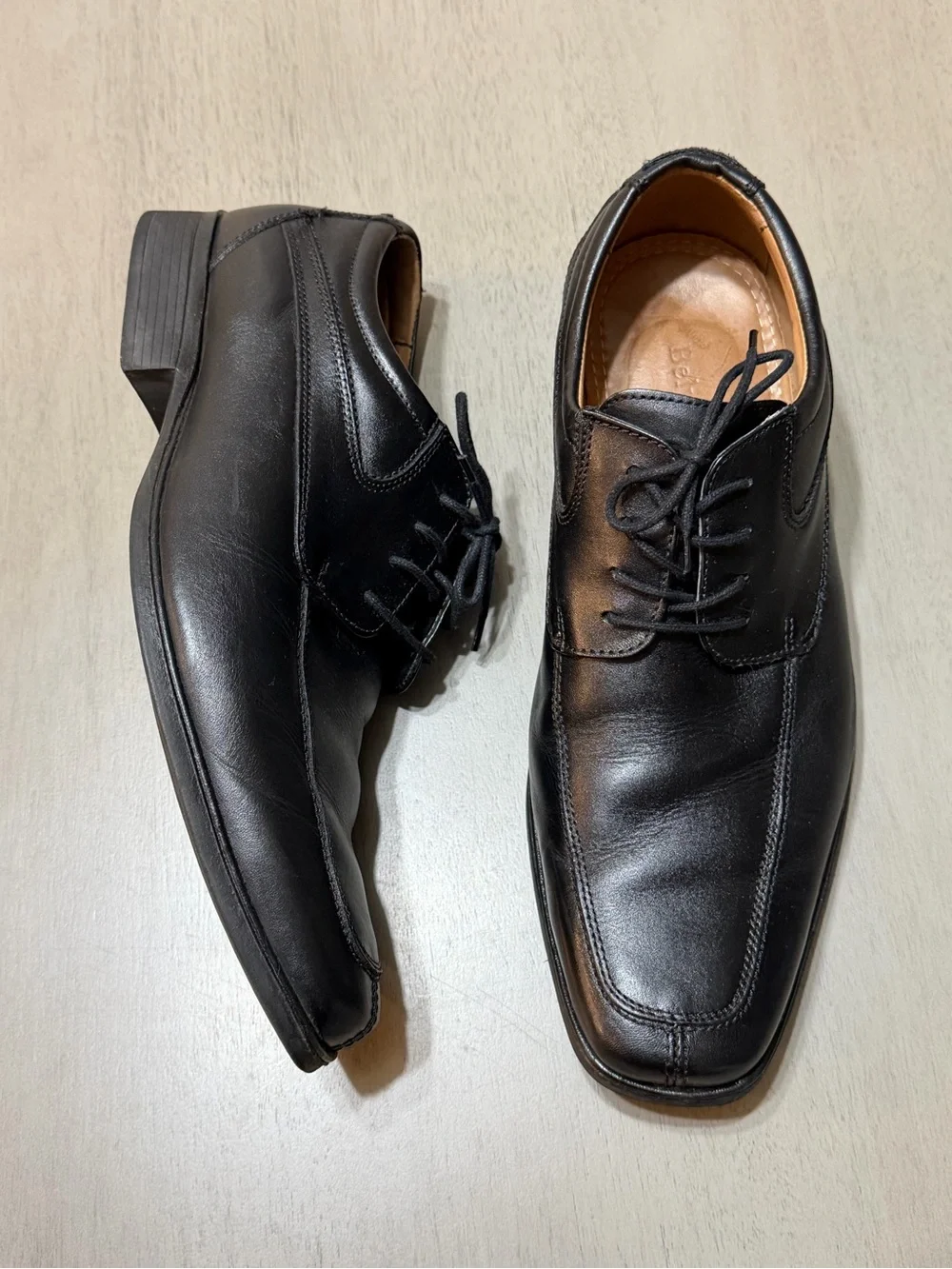Belvedere Roma Black Leather Lace-Up Men’s Oxfords